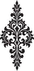 Obraz premium Elegant Baroque Floral Damask Motif vector bundle 