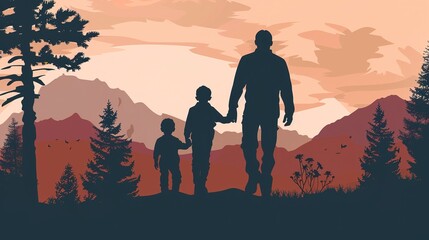 Simple Elegant Father's Day Poster Template: Minimalist Design Elements for Heartwarming Greeting Graphics