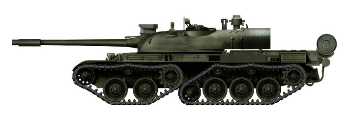 TR-85MT4 (MBT concept based on the TR-85 tank, using a chassis with a tandem track arrangement) © Tikros