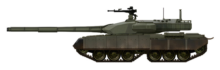M100T (MBT concept based on the M99 tank, using a chassis with tandem tracks) © Tikros