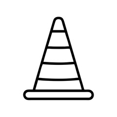 Construction Barrier Marking Off a Work Zone for Safety and Security	
