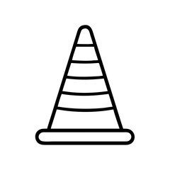 Construction Barrier Marking Off a Work Zone for Safety and Security