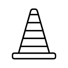 Construction Barrier Marking Off a Work Zone for Safety and Security