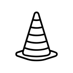 Construction Barrier Marking Off a Work Zone for Safety and Security