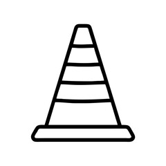 Construction Barrier Marking Off a Work Zone for Safety and Security