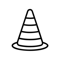 Construction Barrier Marking Off a Work Zone for Safety and Security