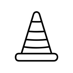 Construction Barrier Marking Off a Work Zone for Safety and Security