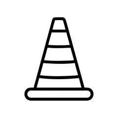 Construction Barrier Marking Off a Work Zone for Safety and Security