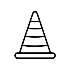 Construction Barrier Marking Off a Work Zone for Safety and Security