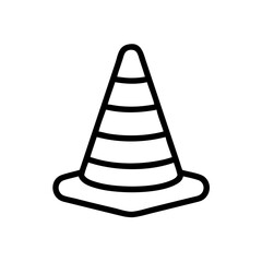 Construction Barrier Marking Off a Work Zone for Safety and Security