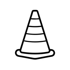 Construction Barrier Marking Off a Work Zone for Safety and Security