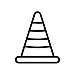 Construction Barrier Marking Off a Work Zone for Safety and Security