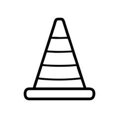 Construction Barrier Marking Off a Work Zone for Safety and Security