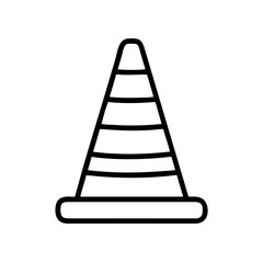 Construction Barrier Marking Off a Work Zone for Safety and Security