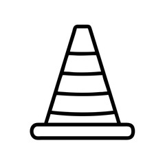 Construction Barrier Marking Off a Work Zone for Safety and Security