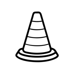 Construction Barrier Marking Off a Work Zone for Safety and Security