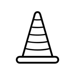 Construction Barrier Marking Off a Work Zone for Safety and Security