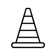 Construction Barrier Marking Off a Work Zone for Safety and Security