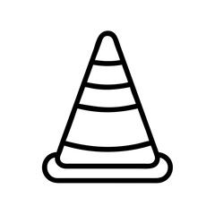 Construction Barrier Marking Off a Work Zone for Safety and Security