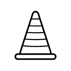 Construction Barrier Marking Off a Work Zone for Safety and Security