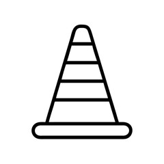 Construction Barrier Marking Off a Work Zone for Safety and Security