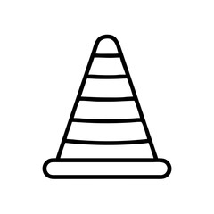 Construction Barrier Marking Off a Work Zone for Safety and Security