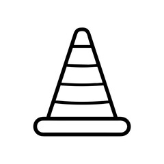 Construction Barrier Marking Off a Work Zone for Safety and Security