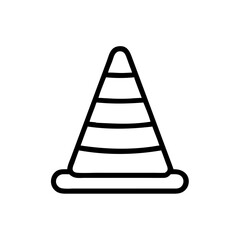 Construction Barrier Marking Off a Work Zone for Safety and Security