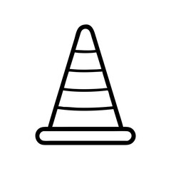 Construction Barrier Marking Off a Work Zone for Safety and Security