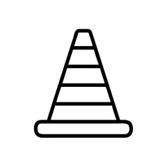 Construction Barrier Marking Off a Work Zone for Safety and Security