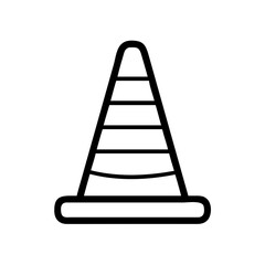 Construction Barrier Marking Off a Work Zone for Safety and Security