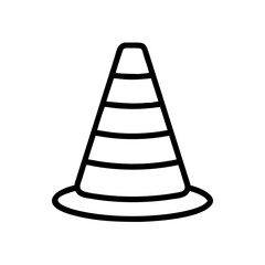 Construction Barrier Marking Off a Work Zone for Safety and Security