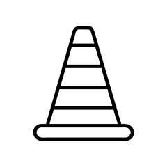 Construction Barrier Marking Off a Work Zone for Safety and Security