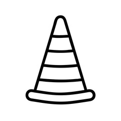 Construction Barrier Marking Off a Work Zone for Safety and Security