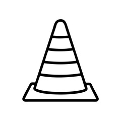 Construction Barrier Marking Off a Work Zone for Safety and Security