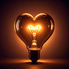 pink light bulb heart shaped wire