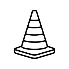 Construction Barrier Marking Off a Work Zone for Safety and Security