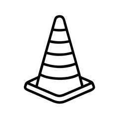 Construction Barrier Marking Off a Work Zone for Safety and Security