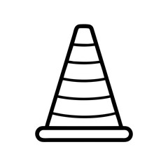 Construction Barrier Marking Off a Work Zone for Safety and Security