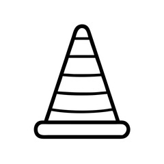 Construction Barrier Marking Off a Work Zone for Safety and Security