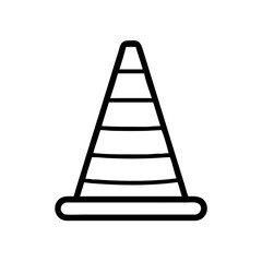 Construction Barrier Marking Off a Work Zone for Safety and Security