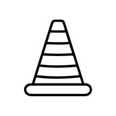 Construction Barrier Marking Off a Work Zone for Safety and Security