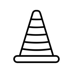 Construction Barrier Marking Off a Work Zone for Safety and Security