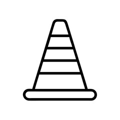 Construction Barrier Marking Off a Work Zone for Safety and Security