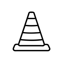 Construction Barrier Marking Off a Work Zone for Safety and Security