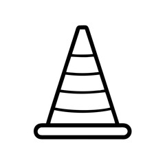 Construction Barrier Marking Off a Work Zone for Safety and Security