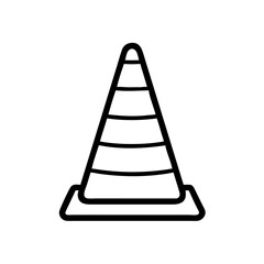 Construction Barrier Marking Off a Work Zone for Safety and Security