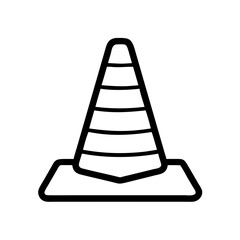 Construction Barrier Marking Off a Work Zone for Safety and Security