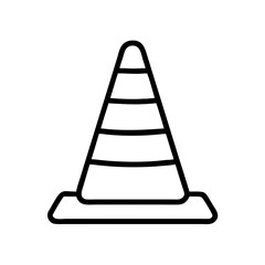 Construction Barrier Marking Off a Work Zone for Safety and Security