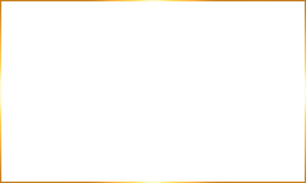 Elegant gold rectangular frame border design. Luxury gold frame